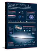 Infographic on Galaxies and Stars-null-Stretched Canvas
