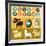 Infographics Elements - Dogs-venimo-Framed Art Print