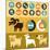 Infographics Elements - Dogs-venimo-Mounted Art Print