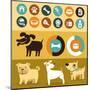 Infographics Elements - Dogs-venimo-Mounted Art Print