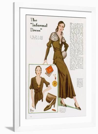 Informal Dress, 1932-null-Framed Art Print