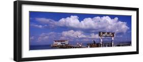 Information Board of Rod and Reel Pier, Tampa Bay, Gulf of Mexico, Anna Maria Island, Florida, USA-null-Framed Photographic Print