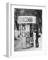 Information Booth for Olympic Games in Mexico City 1968-John Dominis-Framed Photographic Print