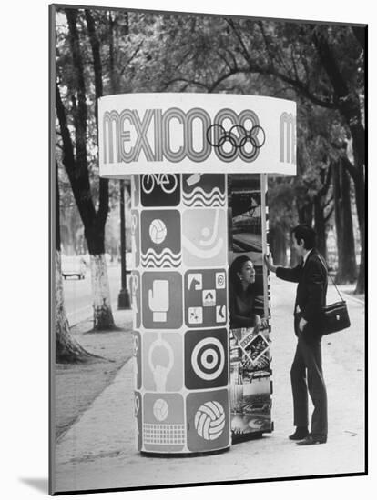 Information Booth for Olympic Games in Mexico City 1968-John Dominis-Mounted Photographic Print