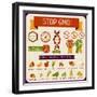 Information Poster Stop GMO!-incomible-Framed Art Print