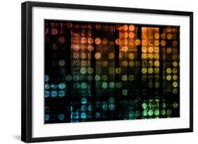 Information Technology Data Network as a Abstract-kentoh-Framed Art Print