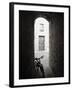 Infra Red Image of a Bicycle in Shady Alleyway, San Quirico D'Orcia, Tuscany, Italy, Europe-Lee Frost-Framed Photographic Print