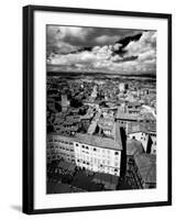 Infra Red Image of Siena across Piazza Del Campo from Tower Del Mangia, Siena, Tuscany, Italy-Lee Frost-Framed Photographic Print