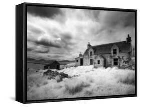 Infrared Image of a Derelict Farmhouse Near Arivruach, Isle of Lewis, Hebrides, Scotland, UK-Nadia Isakova-Framed Stretched Canvas