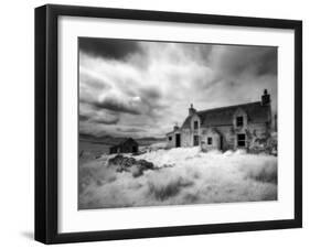 Infrared Image of a Derelict Farmhouse Near Arivruach, Isle of Lewis, Hebrides, Scotland, UK-Nadia Isakova-Framed Photographic Print