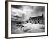 Infrared Image of a Derelict Farmhouse Near Arivruach, Isle of Lewis, Hebrides, Scotland, UK-Nadia Isakova-Framed Photographic Print