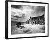 Infrared Image of a Derelict Farmhouse Near Arivruach, Isle of Lewis, Hebrides, Scotland, UK-Nadia Isakova-Framed Photographic Print