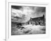 Infrared Image of a Derelict Farmhouse Near Arivruach, Isle of Lewis, Hebrides, Scotland, UK-Nadia Isakova-Framed Photographic Print