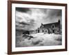 Infrared Image of a Derelict Farmhouse Near Arivruach, Isle of Lewis, Hebrides, Scotland, UK-Nadia Isakova-Framed Photographic Print