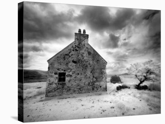 Infrared Image of a Derelict Farmhouse Near Arivruach, Isle of Lewis, Hebrides, Scotland, UK-Nadia Isakova-Stretched Canvas