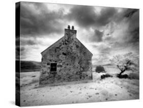 Infrared Image of a Derelict Farmhouse Near Arivruach, Isle of Lewis, Hebrides, Scotland, UK-Nadia Isakova-Stretched Canvas