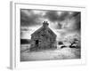 Infrared Image of a Derelict Farmhouse Near Arivruach, Isle of Lewis, Hebrides, Scotland, UK-Nadia Isakova-Framed Photographic Print