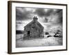 Infrared Image of a Derelict Farmhouse Near Arivruach, Isle of Lewis, Hebrides, Scotland, UK-Nadia Isakova-Framed Photographic Print