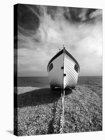 Infrared Image of a Fishing Boat, Dungeness, Kent, UK-Nadia Isakova-Stretched Canvas