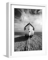 Infrared Image of a Fishing Boat, Dungeness, Kent, UK-Nadia Isakova-Framed Photographic Print