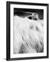 Infrared Image of Bamburgh Castle from the Dunes Above Bamburgh Beach, Northumberland, England, UK-Lee Frost-Framed Photographic Print