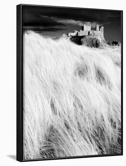 Infrared Image of Bamburgh Castle from the Dunes Above Bamburgh Beach, Northumberland, England, UK-Lee Frost-Framed Photographic Print