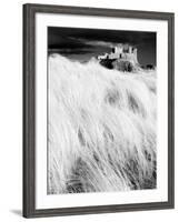 Infrared Image of Bamburgh Castle from the Dunes Above Bamburgh Beach, Northumberland, England, UK-Lee Frost-Framed Photographic Print