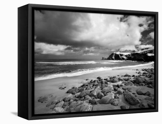 Infrared Image of Dalmore Beach, Isle of Lewis, Hebrides, Scotland, UK-Nadia Isakova-Framed Stretched Canvas