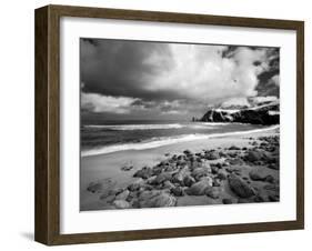 Infrared Image of Dalmore Beach, Isle of Lewis, Hebrides, Scotland, UK-Nadia Isakova-Framed Photographic Print