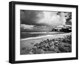 Infrared Image of Dalmore Beach, Isle of Lewis, Hebrides, Scotland, UK-Nadia Isakova-Framed Photographic Print