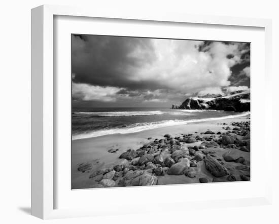 Infrared Image of Dalmore Beach, Isle of Lewis, Hebrides, Scotland, UK-Nadia Isakova-Framed Photographic Print