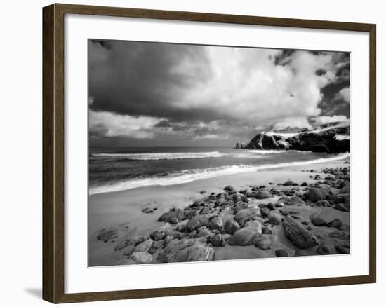 Infrared Image of Dalmore Beach, Isle of Lewis, Hebrides, Scotland, UK-Nadia Isakova-Framed Photographic Print