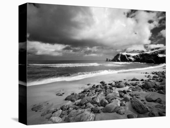 Infrared Image of Dalmore Beach, Isle of Lewis, Hebrides, Scotland, UK-Nadia Isakova-Stretched Canvas