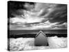 Infrared Image of Hut in Dunes Overlooking the North Sea, Bamburgh, Northumberland, England, UK-Lee Frost-Stretched Canvas