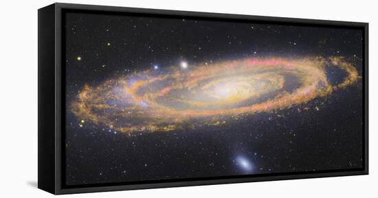 Infrared Image Of The Andromeda Galaxy-null-Framed Stretched Canvas