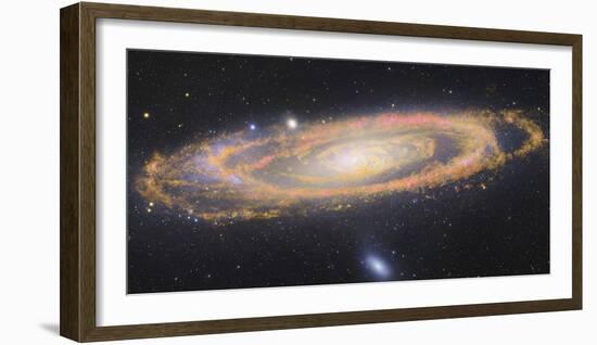 Infrared Image Of The Andromeda Galaxy-null-Framed Photographic Print