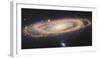 Infrared Image Of The Andromeda Galaxy-null-Framed Photographic Print