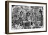 Infrared Image of the Graves in Highgate Cemetery, London, England, UK-Nadia Isakova-Framed Photographic Print