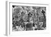 Infrared Image of the Graves in Highgate Cemetery, London, England, UK-Nadia Isakova-Framed Photographic Print