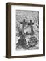 Infrared Image of the Graves in Highgate Cemetery, London, England, UK-Nadia Isakova-Framed Photographic Print