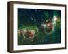 Infrared Mosaic of the Heart And Soul Nebulae in the Constellation Cassiopeia-Stocktrek Images-Framed Premium Photographic Print