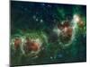 Infrared Mosaic of the Heart And Soul Nebulae in the Constellation Cassiopeia-Stocktrek Images-Mounted Premium Photographic Print