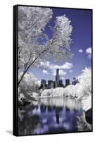 Infrared Reflections at Central Park-Vincent James-Framed Stretched Canvas