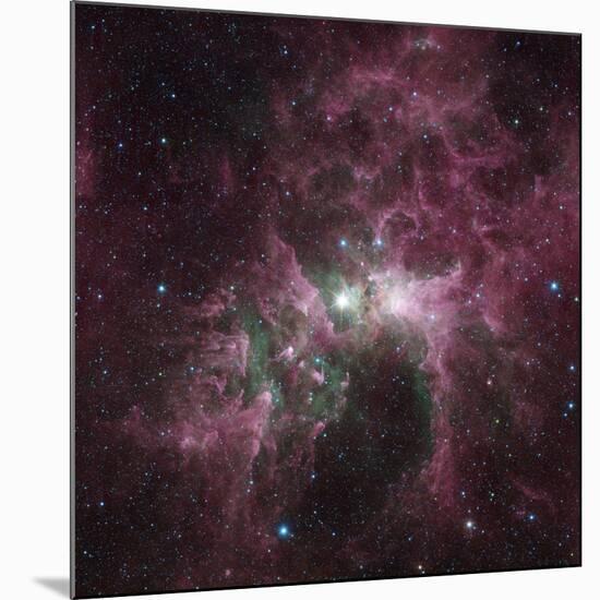 Infrared View of the Carina Nebula-null-Mounted Photographic Print