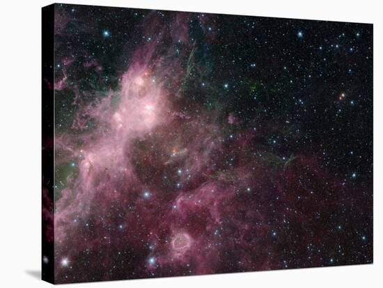 Infrared View Showing the Birth and Death of Stars-null-Stretched Canvas