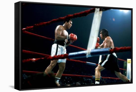 Ing Game Between Mohammed Ali and Alfredo Evanglista in Washington May 16, 1977-null-Framed Stretched Canvas