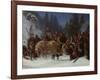 Inga Kongemor entrusts her son to the Birkebeiner chief Dagfinn Bonde, 1872-Erik Theodor Werenskiold-Framed Giclee Print