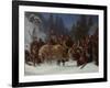 Inga Kongemor entrusts her son to the Birkebeiner chief Dagfinn Bonde, 1872-Erik Theodor Werenskiold-Framed Giclee Print