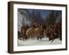 Inga Kongemor entrusts her son to the Birkebeiner chief Dagfinn Bonde, 1872-Erik Theodor Werenskiold-Framed Giclee Print