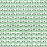 Tile Vector Pattern with Brown and White Zig Zag Print on Green Background-IngaLinder-Art Print